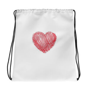 Drawstring bag "Love Sketch"
