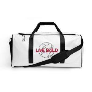 Duffle bag "LIVE BOLD"