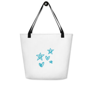 Star Doodle - Large Tote Bag