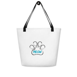 Meow Paw –Large Tote Bag