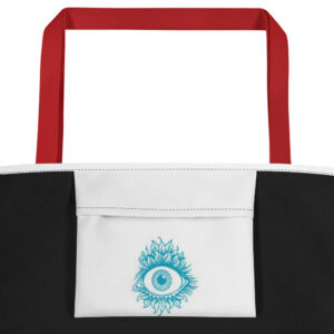 All-Over Print Large Tote Bag "Eye of Insight"