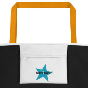 All-Over Print Large Tote Bag "SHINE BRIGHT"