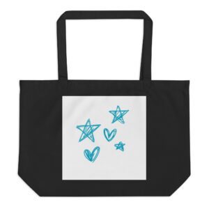Star Doodle - Large organic tote bag
