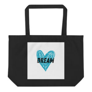 Large organic tote bag - Dream Heart