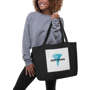 Keep Moving –Large organic tote bag