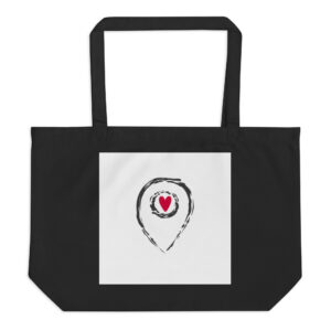 Heart Target –Large Modern Mood Tote Bag