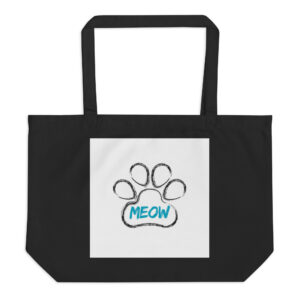 Meow Paw –Large organic tote bag
