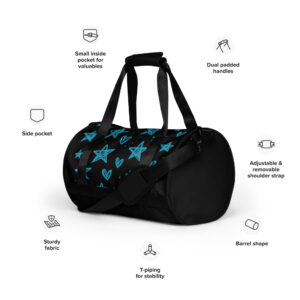 All-over print gym bag