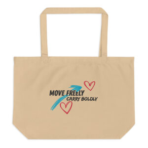 Large organic tote bag