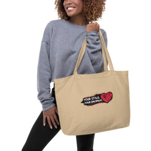 Large organic tote bag