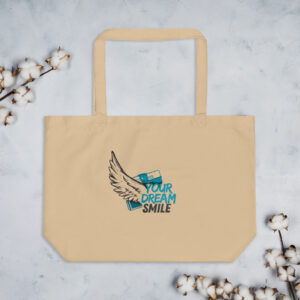 Large organic tote bag