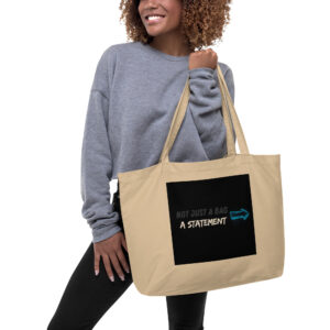 Large organic tote bag