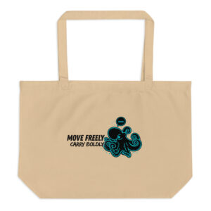 Large organic tote bag