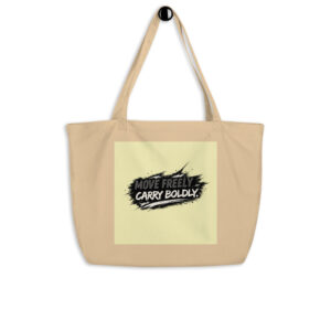 Large organic tote bag