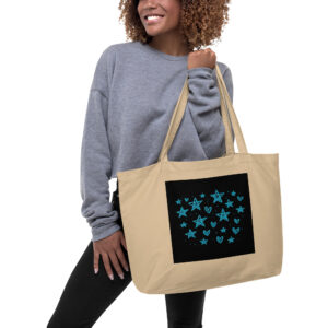Large organic tote bag